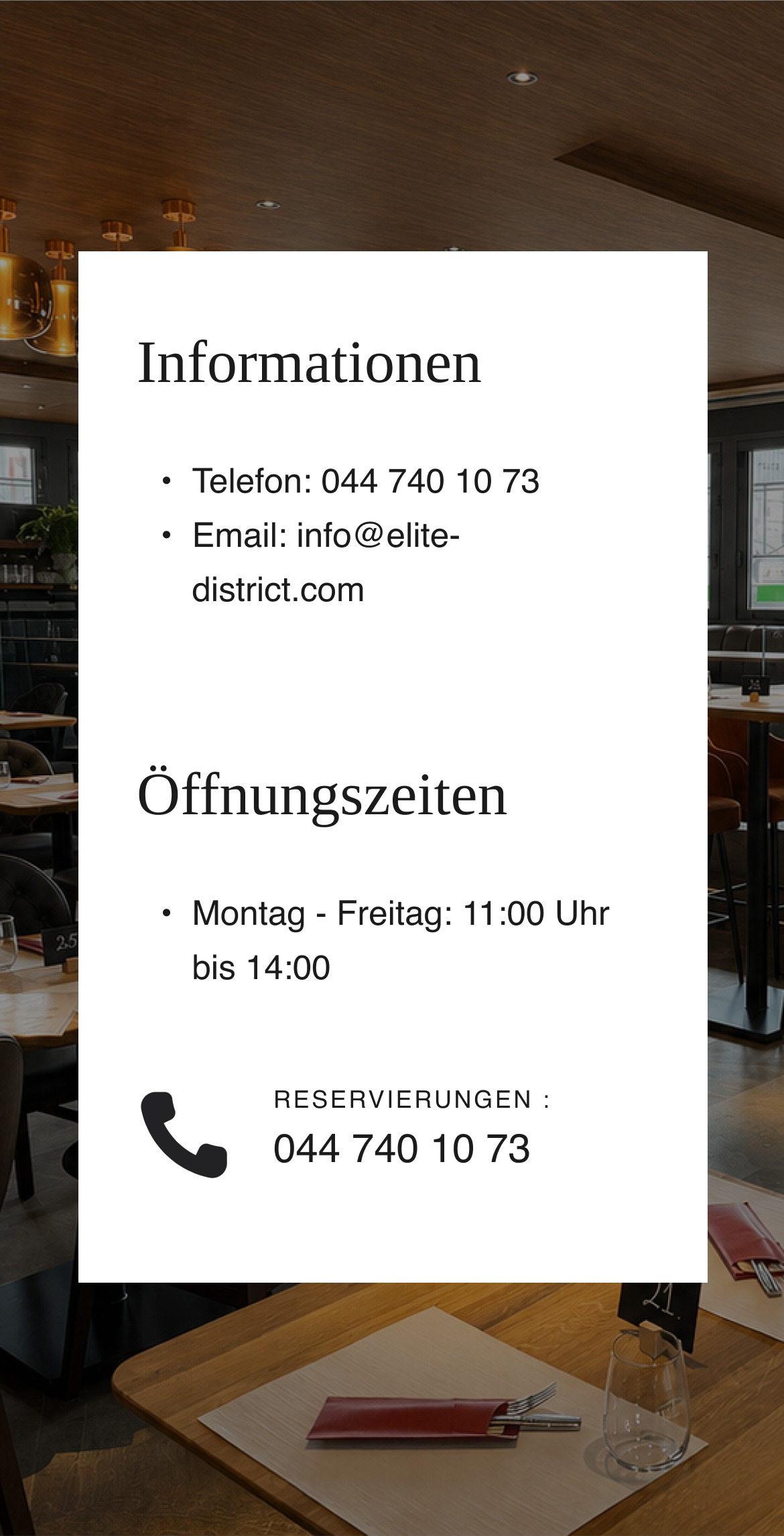 Elite restaurant, dietikon, riedstrasse 14